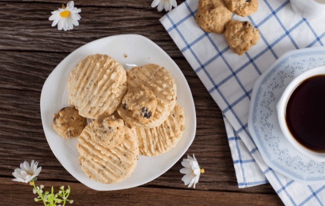 Oatmeal Cookies With Almond Four