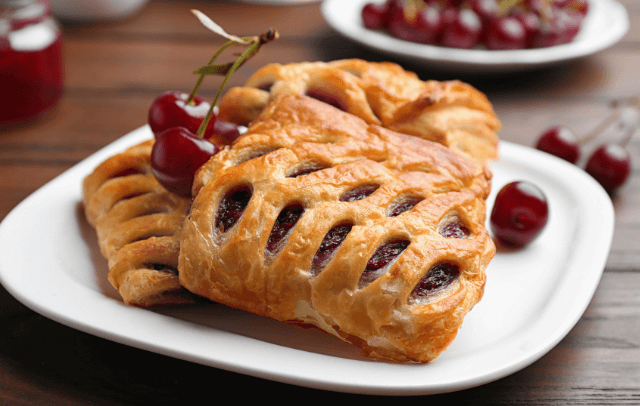 Puff Pastry Cherry Turnovers