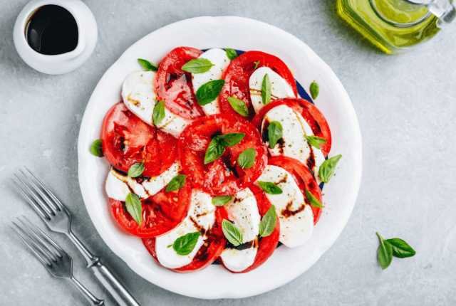 Tomatoes and Mozzarella Salad